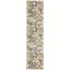 Medallion Grey Synthetic Hand-Knotted Runner Rug 2' x 8'