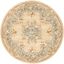 Elegant Ivory Sheepskin Hand-Tufted Round Rug - 4' Diameter