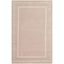 Hand-Tufted Light Pink and Ivory Wool Area Rug