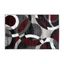 Red and Gray Geometric Abstract 5' x 7' Area Rug