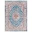 Elysian Blue Round Synthetic Easy-Care Area Rug, 4' Diameter