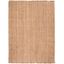 Natural Hand-Knotted Jute Rectangular 6' x 9' Area Rug