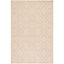 Creme Classic Elegance 4' x 6' Hand-Knotted Easy Care Rug