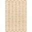 Handmade Beige and Natural Jute Wool Striped Rug