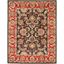 Heritage Hand-Tufted Pure Wool Rectangular Red Area Rug - 7'6" x 9'6"