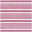 Ivory and Red Striped Square Synthetic Indoor/Outdoor Rug