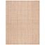 Handmade Natural Fiber Square Flat Woven Jute Area Rug, 9' x 12'