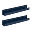 Navy Blue 24" Levie Wood Floating Picture Ledge Wall Shelf Set