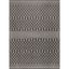 Black and White Moroccan Trellis 8' x 10' Flatweave Outdoor Rug