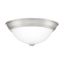 Erwin 13" Brushed Nickel and Glass LED Flush Mount