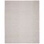 Handwoven Coastal Charm Gray Ivory Cotton Rug 10' x 14'