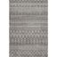 Handmade Dark Grey Geometric 6' Square Synthetic Area Rug