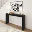 Plank+Beam 56" Black Solid Wood Rounded Console Table