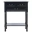 Primrose Black Wood and Metal 3-Drawer Console Table
