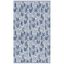 Navy and Ivory Flat Woven Wool Cotton Area Rug, 3' x 5'