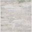 Palma 6'7" Square Gray and Green Synthetic Area Rug