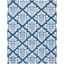 Elegant Azure 8' x 10' Hand-Tufted Wool Cotton Blend Area Rug