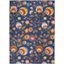 Bohemian Bliss Navy Multicolor Floral 4' x 6' Synthetic Area Rug