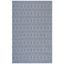 Gray 4' x 6' Flat Woven Handmade Viscose Area Rug