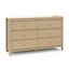 Driftwood Double Nursery Dresser with 6 Drawers