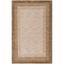 Beige and Brown Hand-Tufted Wool 4' x 6' Area Rug