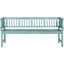 Brentwood 68" Blue Acacia Wood Outdoor Bench