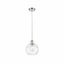 Athens Water Glass Mini Pendant Light in Polished Nickel