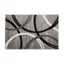 Modern Elegance 5' x 7' Gray Abstract Synthetic Area Rug