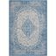 Riviera Easy-Care Blue and Grey Synthetic 9' x 12' Outdoor Rug