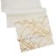 Gold Metallic Foil Print Cotton Table Runner