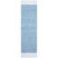 Ivory and Blue Handmade Tufted Cotton Runner Rug