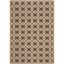 Hand-Knotted Chocolate and Cream Rectangular Viscose Rug