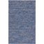 Hand-Knotted Blue Wool and Synthetic Area Rug