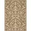 Olive and Natural Rectangular Stain-Resistant Indoor/Outdoor Rug