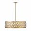 Heirloom Brass and Crystal 8-Light Chandelier