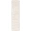 Ivory Shag Bliss 24" Hand-Knotted Non-Slip Area Rug