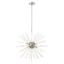 Polished Chrome and Clear Crystal 8-Light Pendant Chandelier