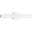 Chrome 22" Linear LED Bath Vanity Light with Opal Glass Shade