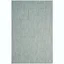 Aqua and Grey Synthetic Rectangle Outdoor Rug