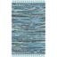 Handwoven Soft Cotton Blue Flatweave 2' x 3' Area Rug