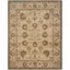 Elegant Beige Hand-Tufted Wool Oriental Area Rug, 6' x 9'