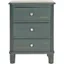 Joe Blue Teal Wood 3-Drawer End Table