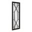 Mavis Black Framed Rectangular Wall Mirror with Geometric Inlay