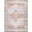 Beige Vintage Medallion Machine Washable Area Rug