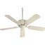 Antique White 52" Reversible Blade Ceiling Fan with Remote