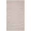 Charcoal and Peach Flat Woven Wool Cotton Area Rug