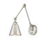 Morland Adjustable 1-Light Sconce in Polished Nickel