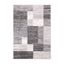 Reversible Geometric Gray Synthetic 5' x 7' Easy-Care Rug