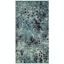 Boho-Chic Light Blue Multi Geometric Synthetic Area Rug - 2'2" x 4'