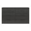 Black Oak Wide 6 Drawer Horizontal Dresser